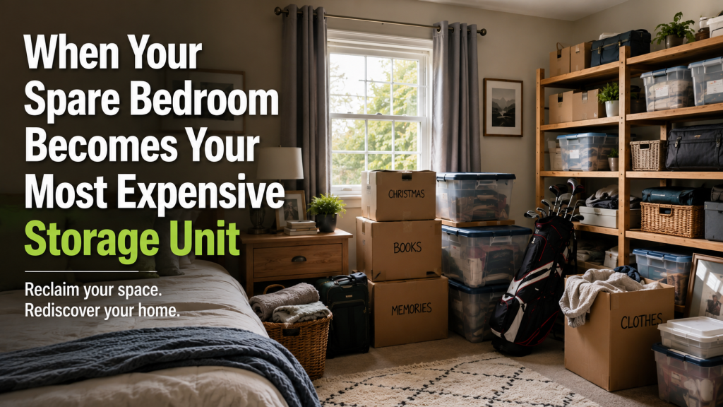 spare bedroom storage: when your spare bedroom becomes your most expensive storage unit